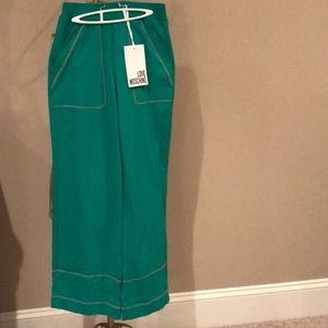NWT! Love Moschino High Waist Wide Leg Pants